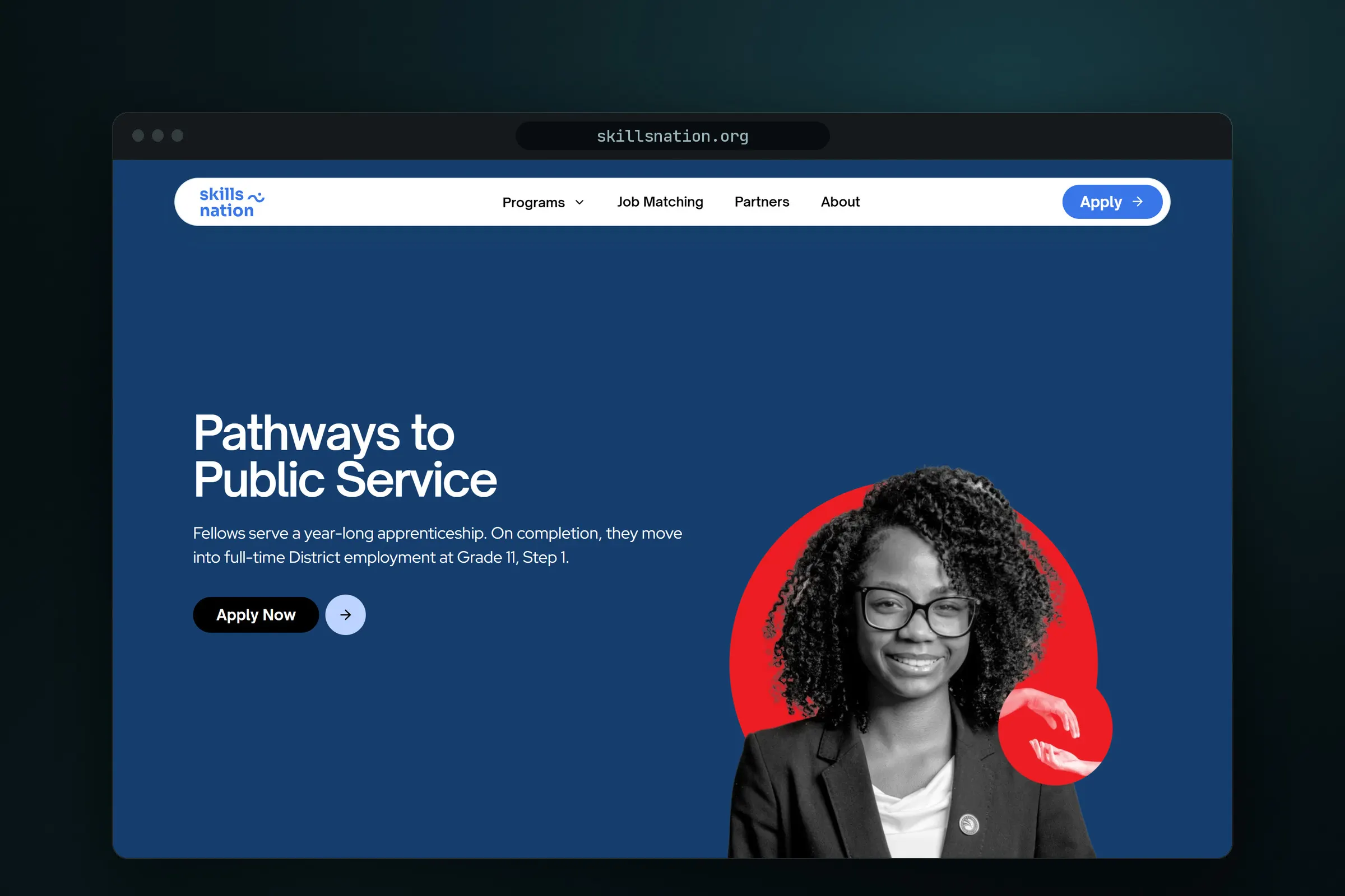 Skills Nation, a sitemap that starts with the person