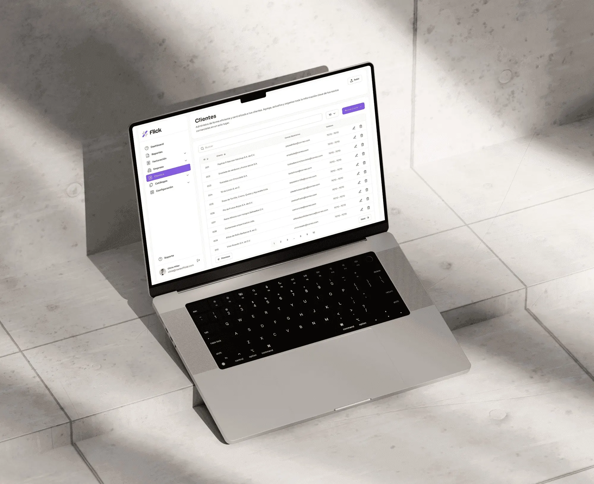 Flick, invoicing like checking out