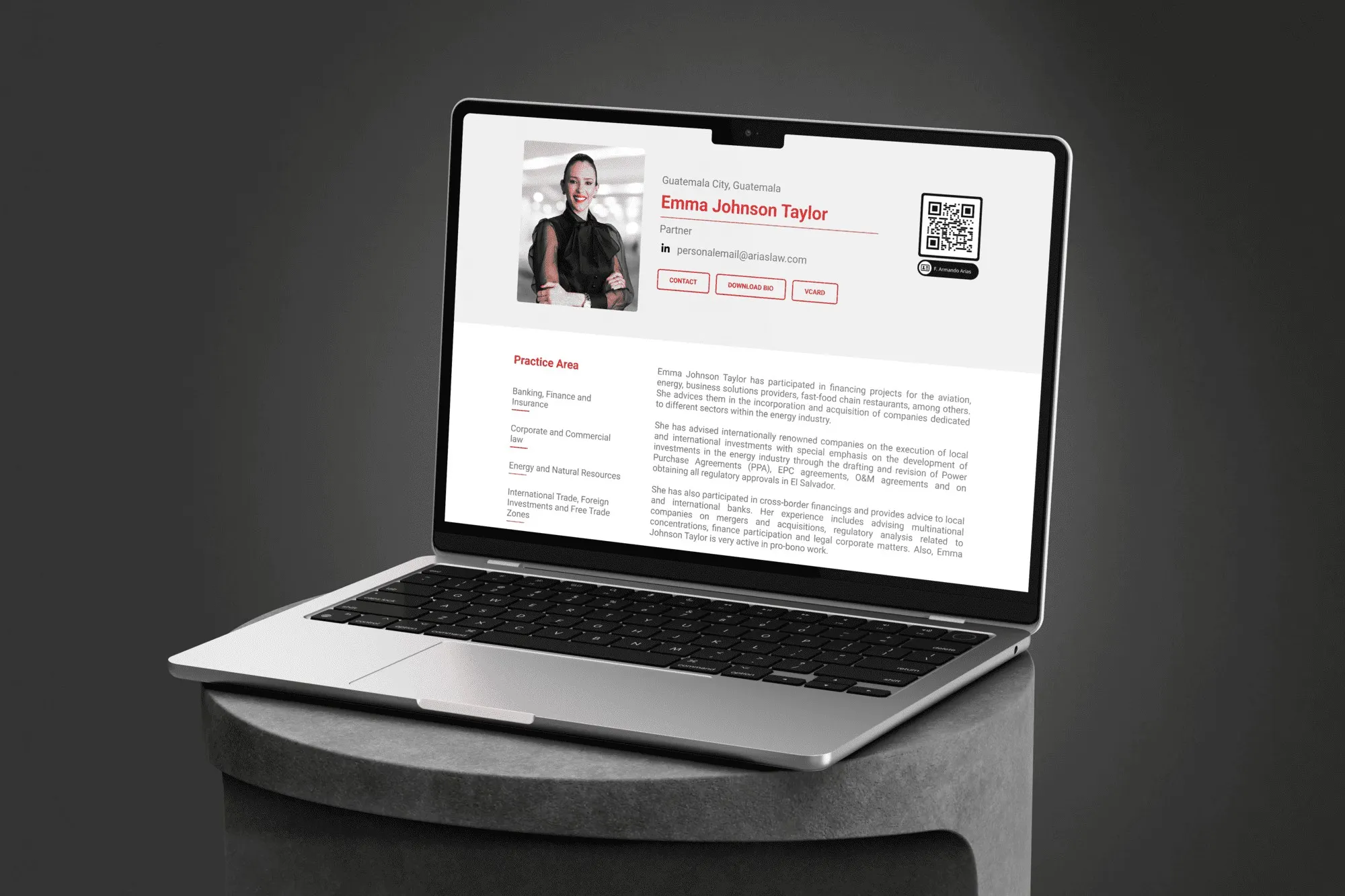 Arias Law, a firm that owns its site