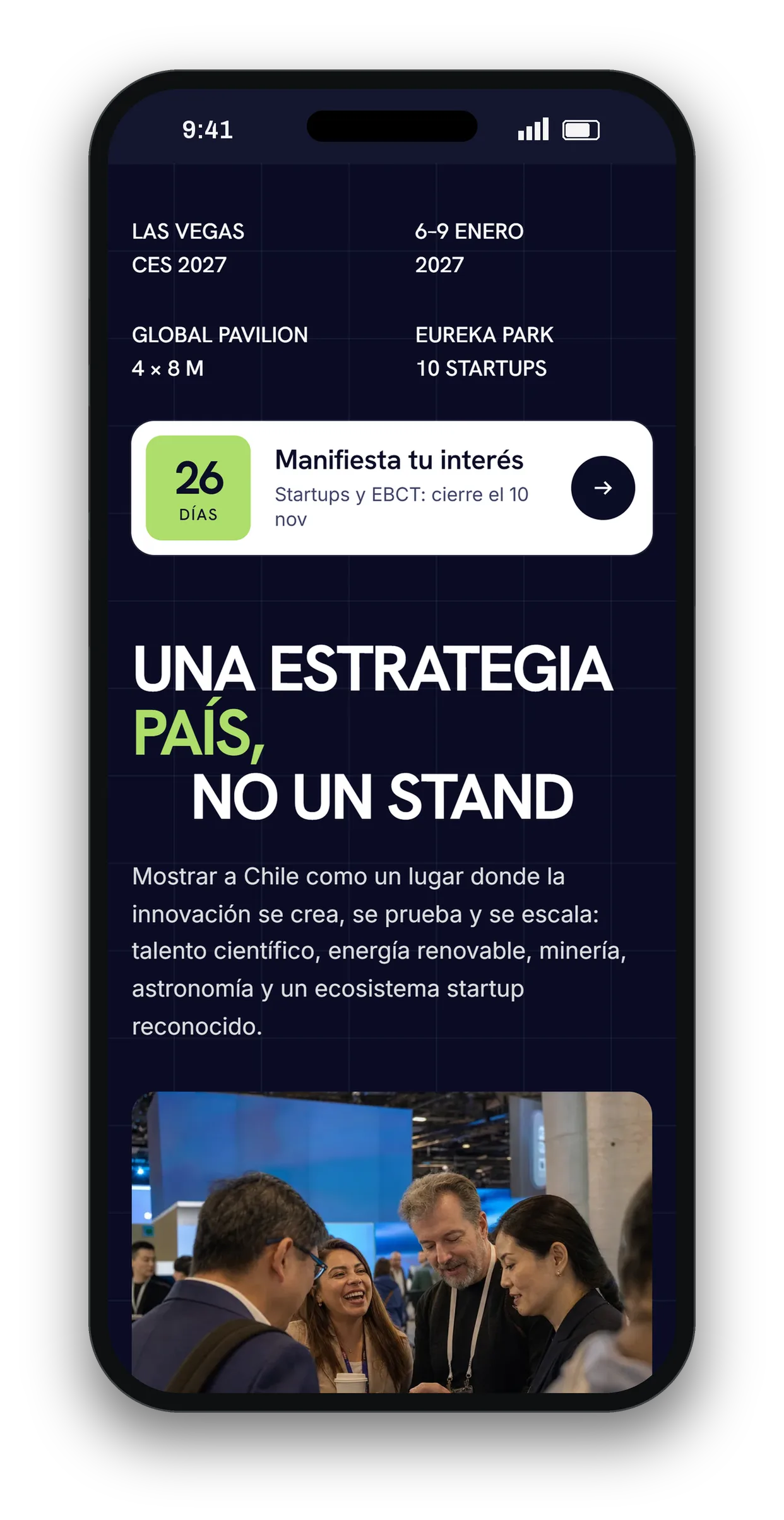Chile en CES 2027, una estrategia país, no un stand