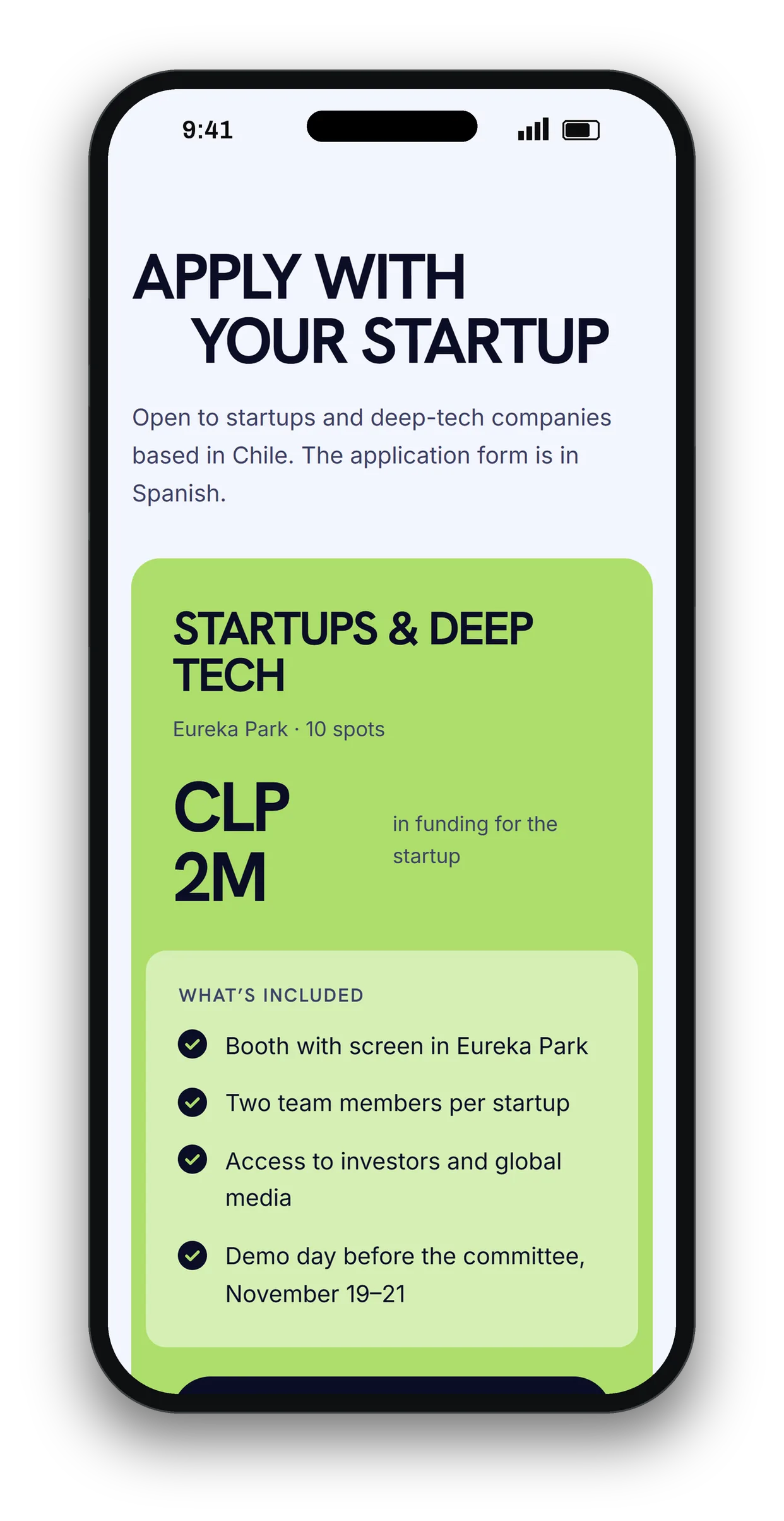 Chile at CES 2027, live in under a week