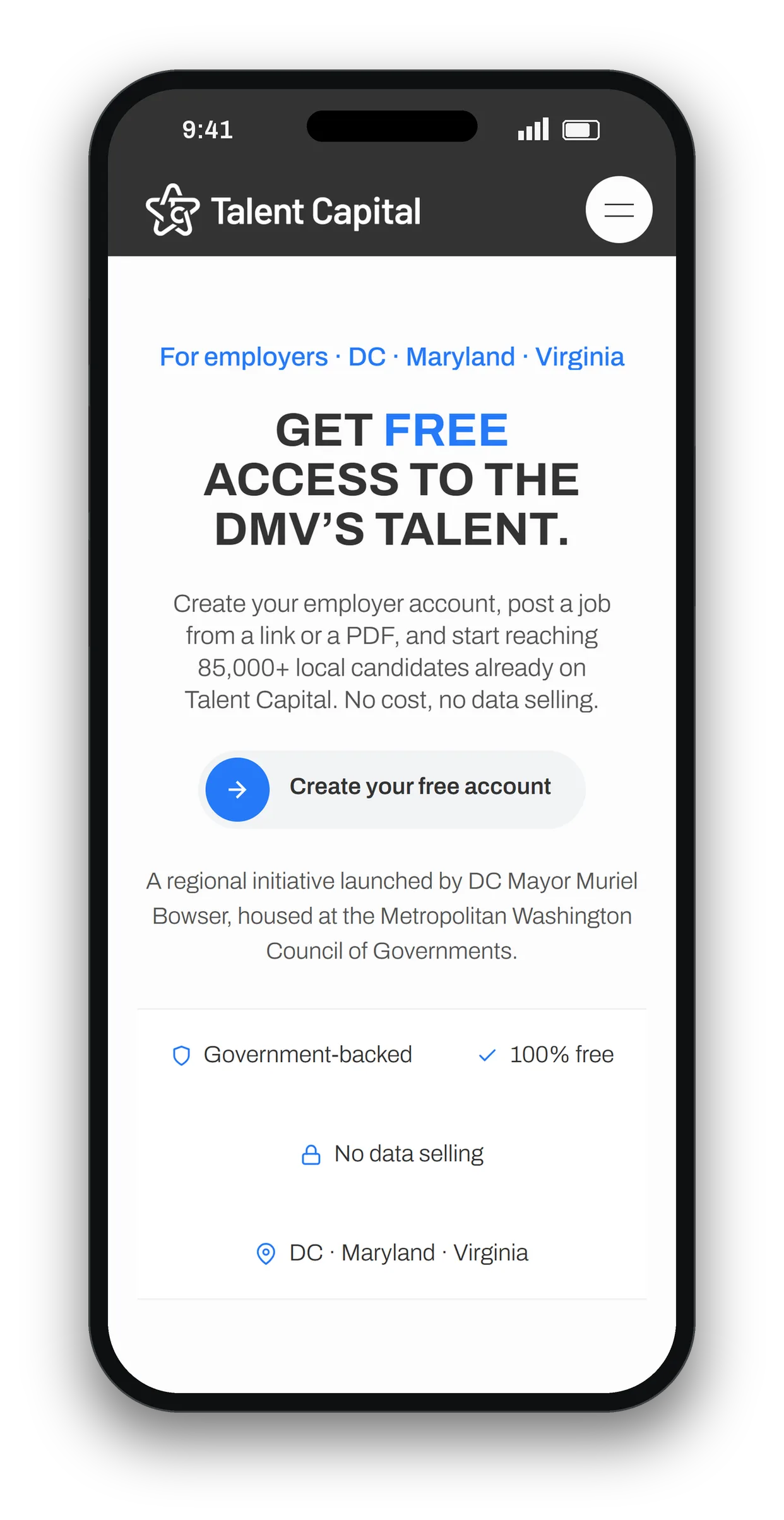 Talent Capital, built in framer, in motion
